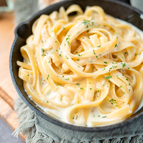 SPAGUETTI A LA CREME